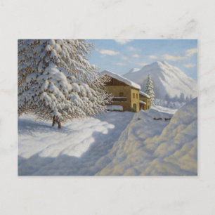 Vintage Ivan Choultse Winter Ligcape Vykort