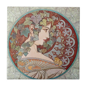 Vintage Ivy Goddess Kakelplatta