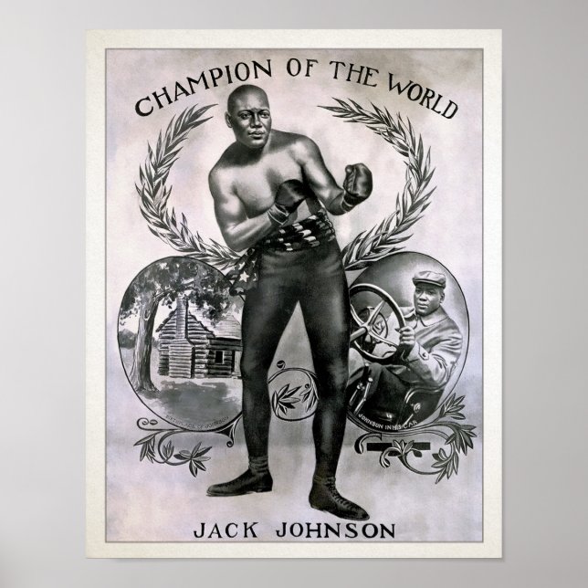 Vintage Jack Johnson Champion Poster (Framsidan)