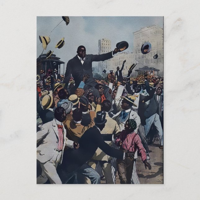 Vintage Jack Johnson i Chicago Vykort (Framsida)