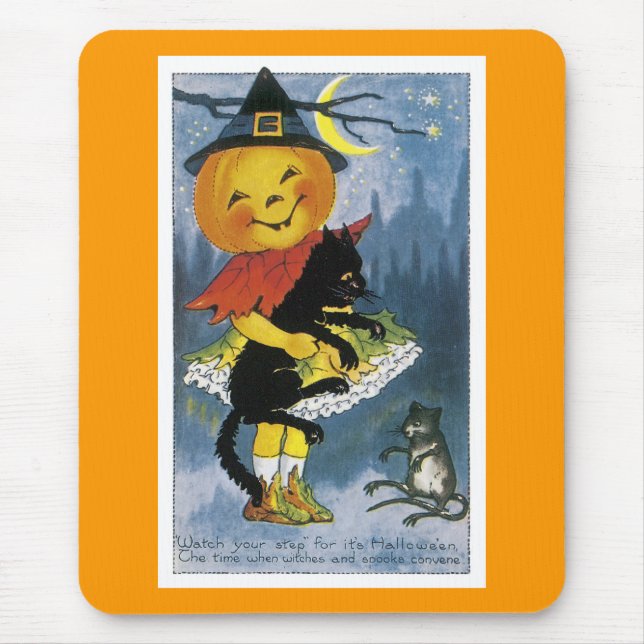 Vintage Jack o' Lantern Barnunge Musmatta (Framsidan)