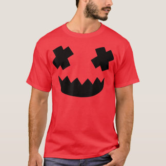 Vintage Jack o lantern Funny Pumpkin Ansikte Hallo T Shirt