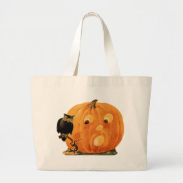 Vintage Jack o lantern & Uggla Tote Jumbo Tygkasse