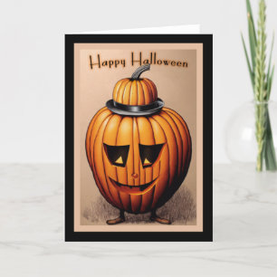 Vintage Jack-O-Lyktan Helgkort