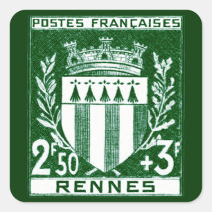 Vintage Jackat av Arm Rennes, Frankrike Fyrkantigt Klistermärke