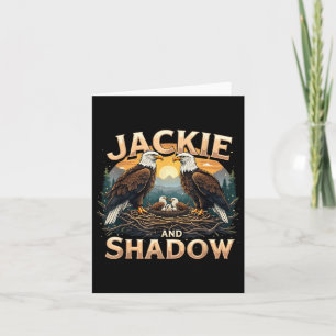 Vintage Jackie- och Shadow Örn-familjens utformnin Kort