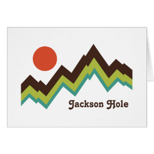 Vintage Jackson Hål Hälsningskort