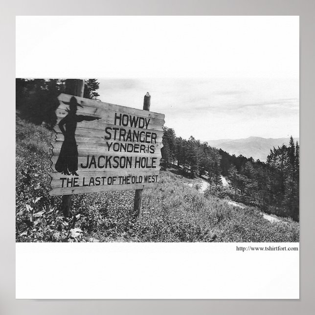 Vintage Jackson Hål Poster (Framsidan)