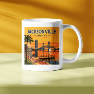 Vintage Jacksonville Florida Kaffemugg