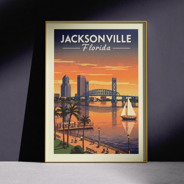 Vintage Jacksonville Florida Poster (Skapare uppladdad)