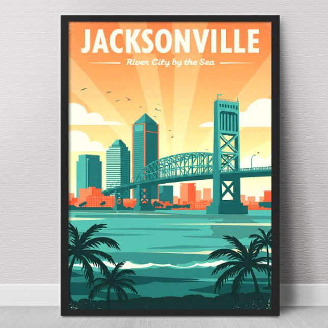 Vintage Jacksonville Poster (Skapare uppladdad)