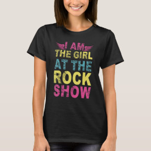 Vintage jag är flicka vid Sten Show Rock musik T Shirt