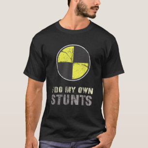 Vintage JAG GÖR MIN EGEN STUNTS Racecar Crash Test T Shirt