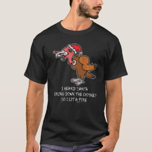 Vintage: Jag hörde jultomten komma nedåt i Turkiet T Shirt