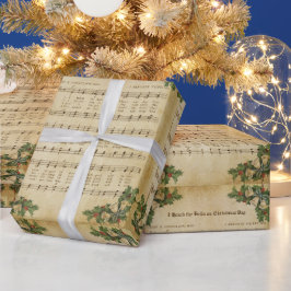 Vintage jag hörde Klockor på juldagen i Sång Presentpapper