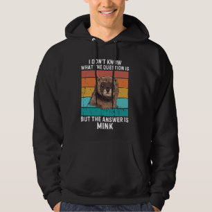 Vintage jag inte vet att frågan är svaret hoodie