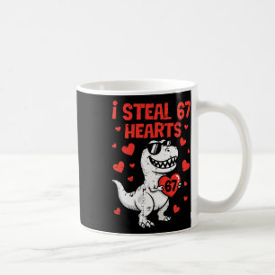 Vintage jag stjäl 67 hjärtan rolig sex sju valenti kaffemugg