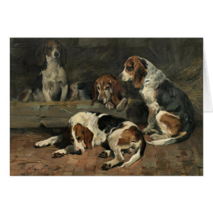 Vintage - jaktBeagles, Hälsningskort