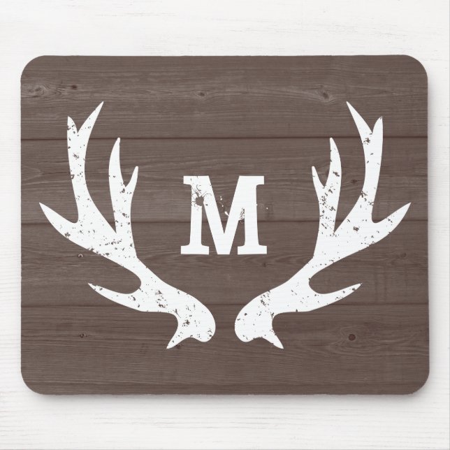 Vintage-jaktskyttar (monogram musslor) musmatta (Framsidan)