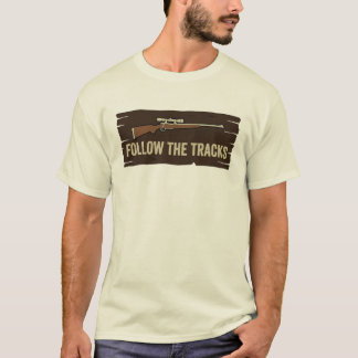 Vintage jaktspårskylt vektorgrafik t shirt