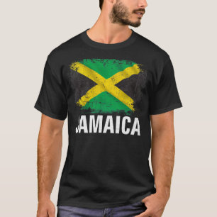 Vintage Jamaica Flagga for Jamaican Gift T Shirt