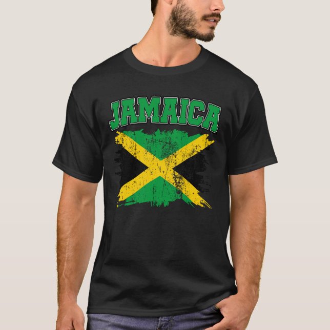 Vintage Jamaica Jamaican Pride T Shirt (Framsida)