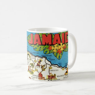 Vintage Jamaica Karta Mugg