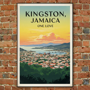vintage Jamaica Travel Poster på 1960-talet