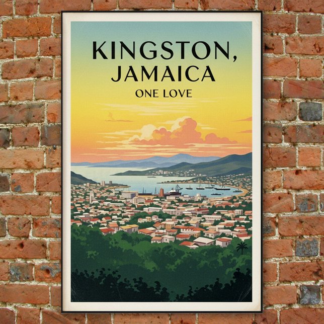 vintage Jamaica Travel Poster på 1960-talet (Skapare uppladdad)