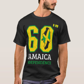 Vintage Jamaican Flagga Pride Jamaica 60:e Indepen T Shirt