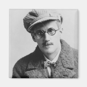 Vintage James Joyce Porträtt Magnet