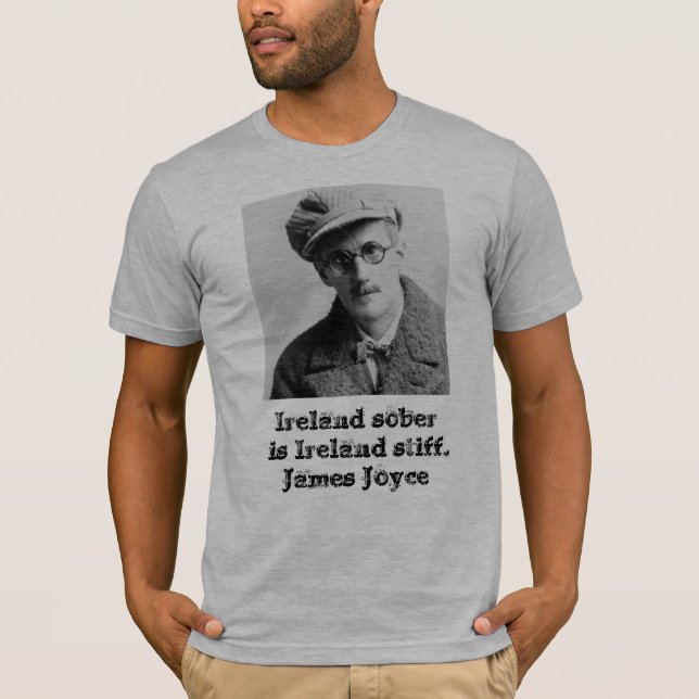 Vintage James Joyce Porträtt Tee Shirt (Framsida)