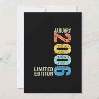 Vintage januari 2006 17 år gammal 17:e födelsedage inbjudningar