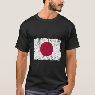 Vintage Japan Flagga Distress National Japansk Pr T Shirt