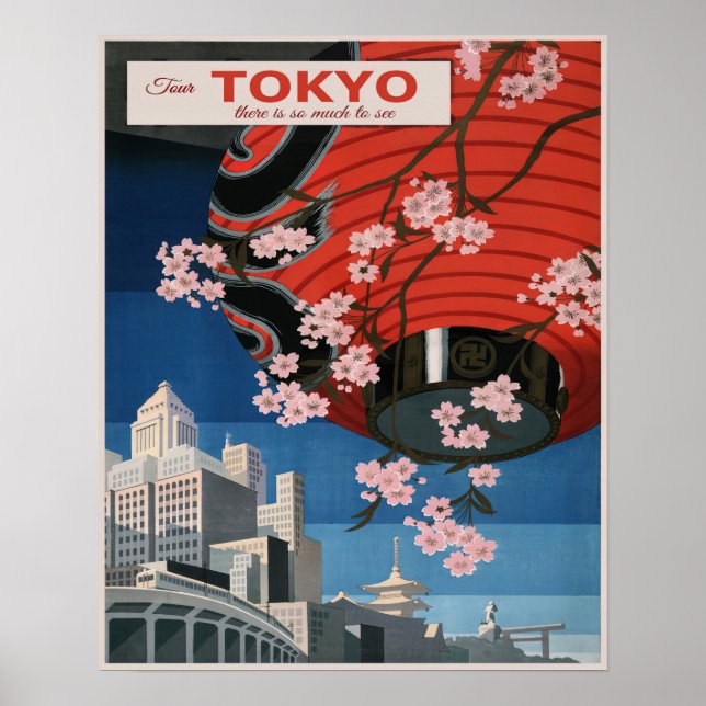 Vintage Japan Travel Poster (Framsidan)