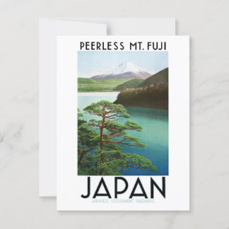 Vintage Japan vykort Mt. Fuji
