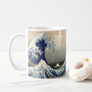 vintage japanese ukiyo e art the underbar wave kaffemugg