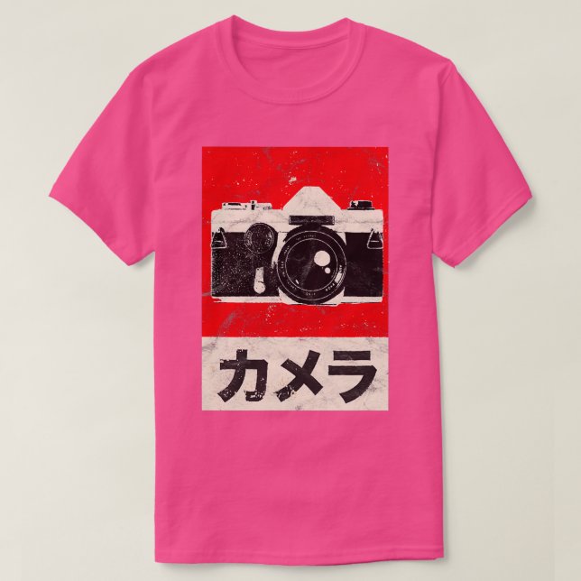 Vintage japansk analog kamera  t shirt (Design framsida)