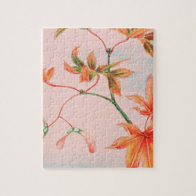 Vintage Japansk apel-Löv Pussel (Vertikal)