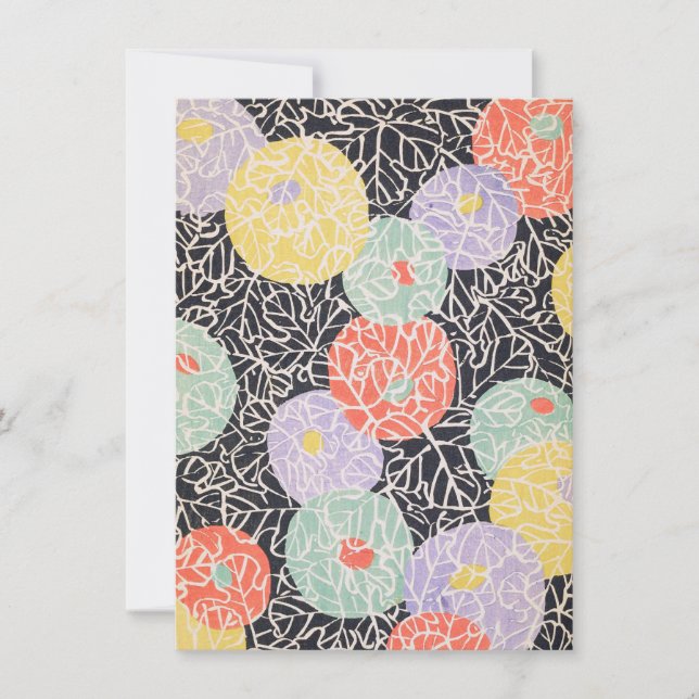 Vintage Japansk Art Inbjudningar (Framsida)