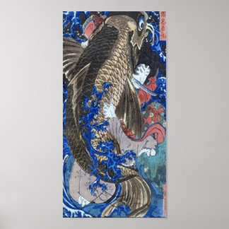 Vintage Japansk Art Poster