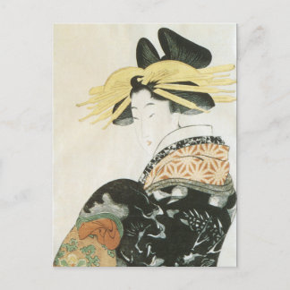 Vintage Japansk Art Vykort