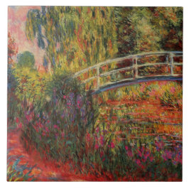 Vintage Japansk Bridge Claude Monet Kakelplatta