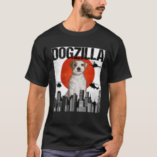 Vintage Japansk Dogzilla Parson Russell Terrier T Shirt