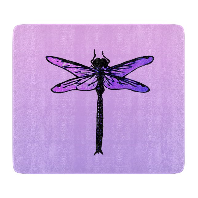 Vintage japansk Dragonfly, ametyst lila (Framsidan)
