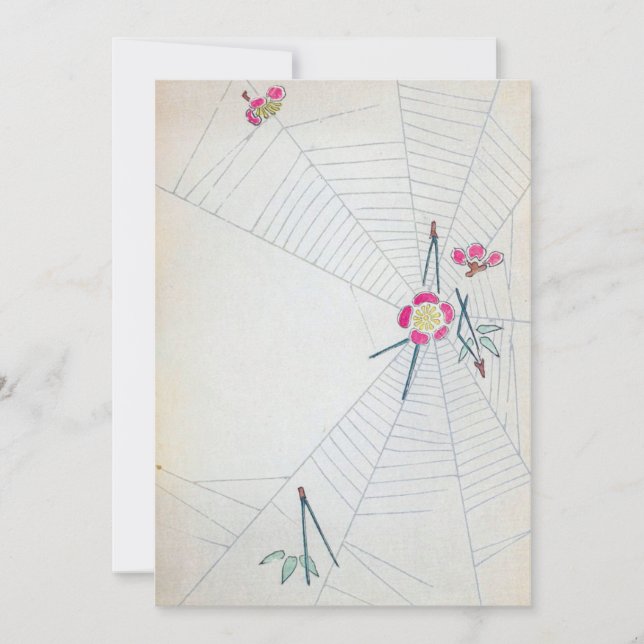 Vintage Japansk Fine Art Inbjudningar (Framsida)