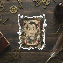 Vintage japansk gotisk collage – klistermärken