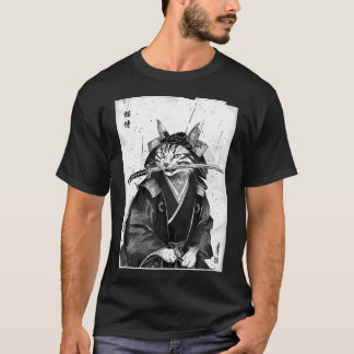 Vintage japansk kattdesign t shirt