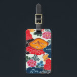 Vintage Japansk Kimono Textile (Bingata) Bagagebricka<br><div class="desc">Bingata (Okinawan: 紅, bokstavligen "röd stil") är ett gammalt, gammalt, färgat trasa som framställs med stenciler och andra metoder. Det är i allmänhet en mycket bra färgad och har olika mönster, som i regel är en bild av naturligt subjekt, t.ex. fisk, vatten och blommor. Bingata bärs under traditionella Ryūkyū-föreställningar och...</div>