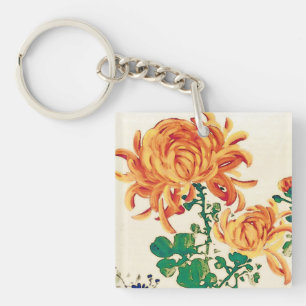 Vintage Japansk målning av Chrysanthemums